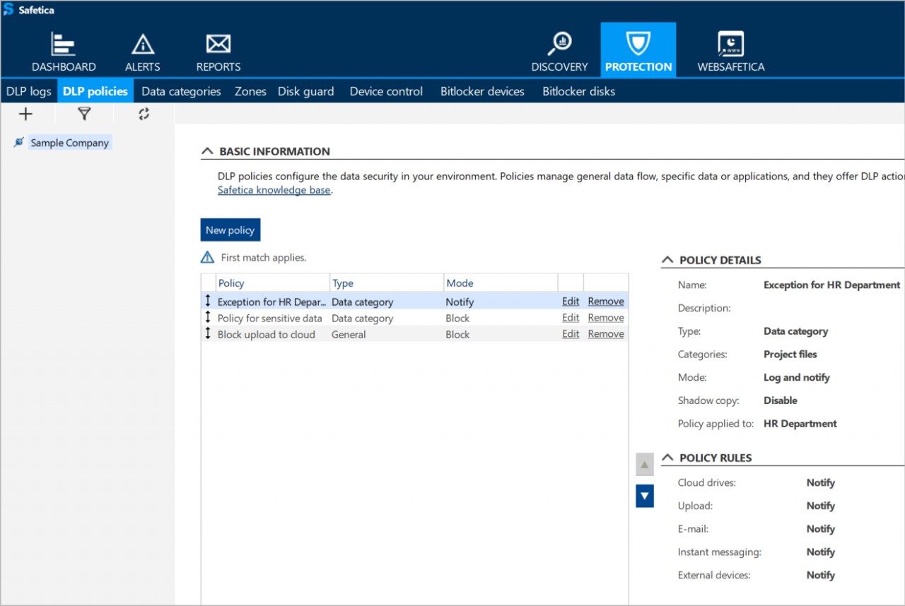 Safetica One - Data loss prevention software - Safetica Thailand